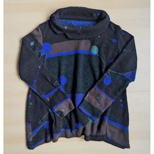 Sensounico Matsuo Int. Made‎ in Japan Wool Cowl Neck Art to wear Lagenlook